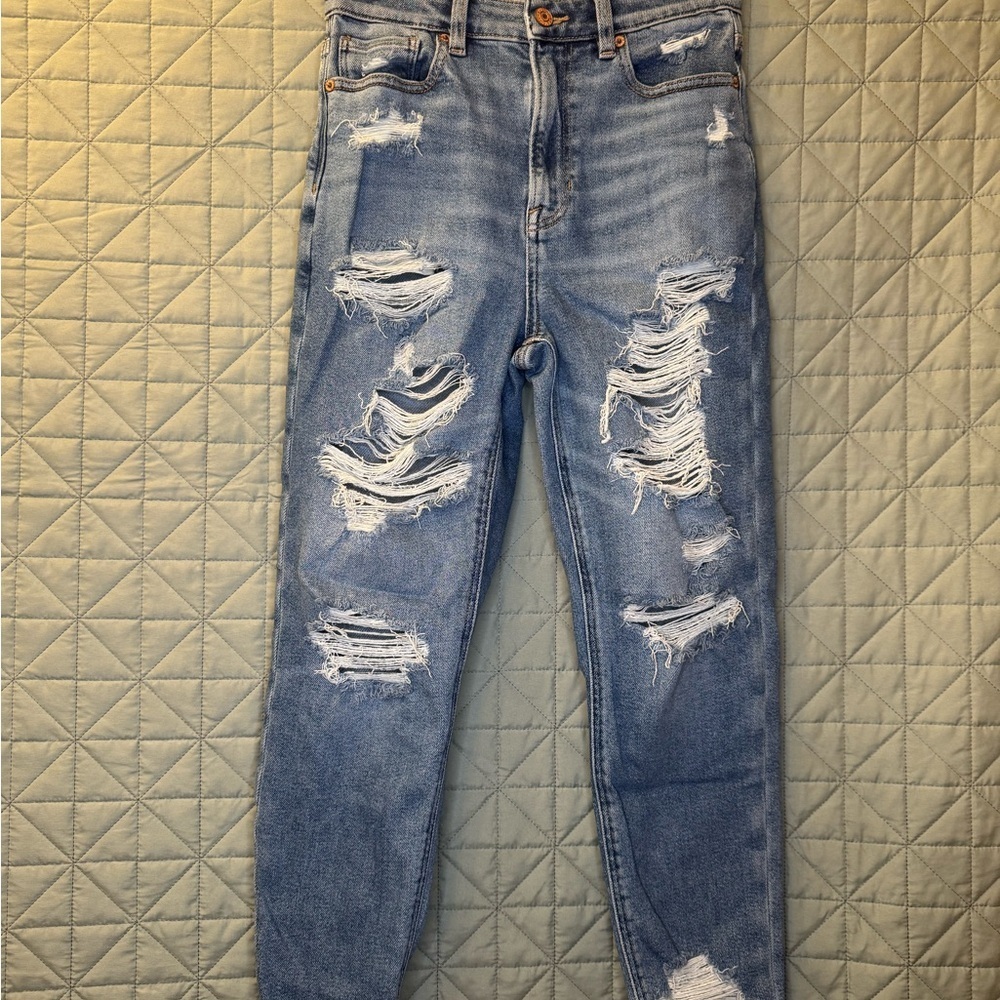 American Eagle Outfitters Distressed Mom Jeans